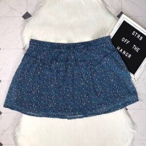 American Eagle Outfitters blue floral skirt size m